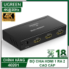 Bộ chia HDMI 1x2, 1 ra 2 cổng Ugreen (40201)