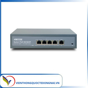 Switch 5 Port PoE Gigabit  APTEK SG1041P 