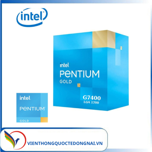 CPU Intel Pentium Gold G7400 Processor(3.70GHz, 2 nhân 4 luồng, 2.5MB Cache, 46W) - Socket Intel LGA1700, BGA1700)