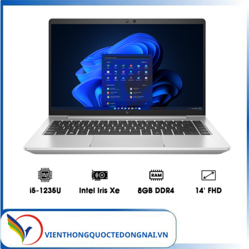 Laptop HP EliteBook 640 G9 (6M154PA) (i5-1235U | 8GB | 512GB | Intel Iris Xe Graphics | 14' FHD | Win 11)