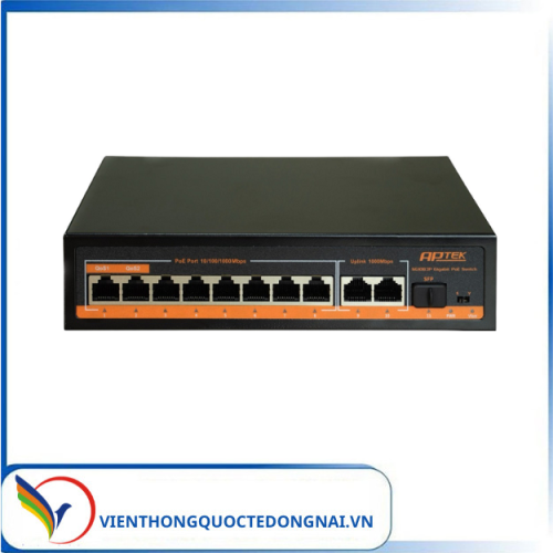 Switch 8 port PoE  APTEK SG1080P 