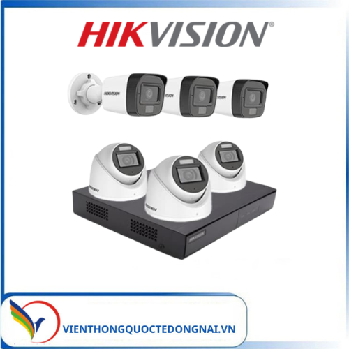 ComBo 6 Mắt Camera HIKVISION 2MP Có Tiếng