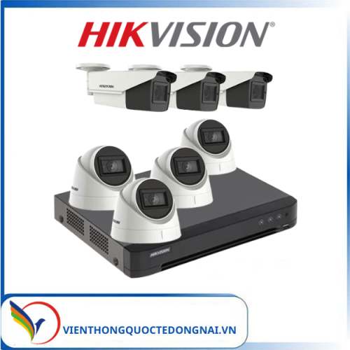 ComBo 7 Mắt Camera HIKVISION 8.0mp 4K Chính Hãng