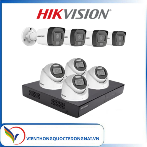 ComBo 8 Mắt Camera HIKVISION 2MP Loa Chính Hãng