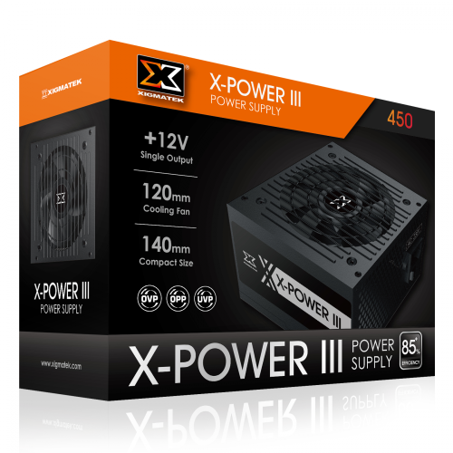 NGUỒN MÁY TÍNH XIGMATEK X-POWER III 450 Sản phẩm lý tưởng cho hệ thống GAME-NET