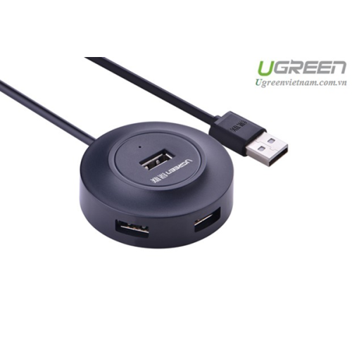 Bộ Chia 4 cổng USB 2.0 Ugreen 20277 (Màu đen)