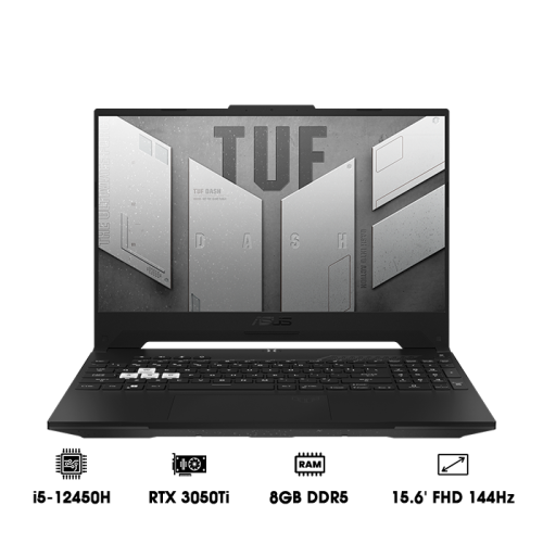 Laptop ASUS TUF Dash F15 FX517ZE-HN045W (i5-12450H | 8GB | 512GB | GeForce RTX™ 3050Ti 4GB | 15.6' FHD 144Hz | Win 11)