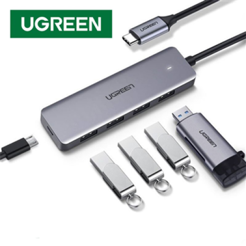 Bộ chuyển đổi USB Type-C sang HDMI+SD+TF+PD+2 cổng USB 3.0+RJ45 Ugreen (50852)