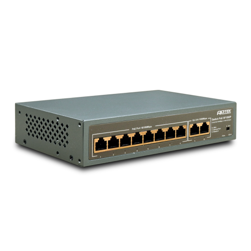 Switch 8 port PoE APTEK SF1082P - 2 Uplink Gigabit