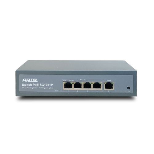 Switch 5 Port PoE Gigabit  APTEK SG1041P 