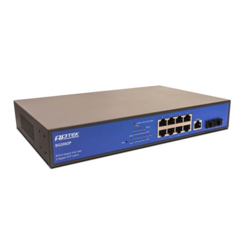 Switch 8 Port PoE L2 Managed Gigabit APTEK SG2082P 