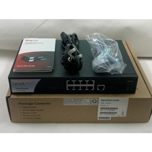  Switch 10 cổng DrayTek VigorSwitch G2100 Layer 2+ Managed Gigabit