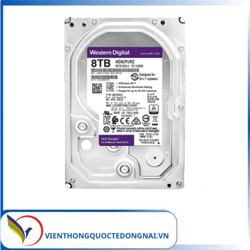 Ổ Cứng Western Digital Purple 8TB 128MB Cache WD84PURZ