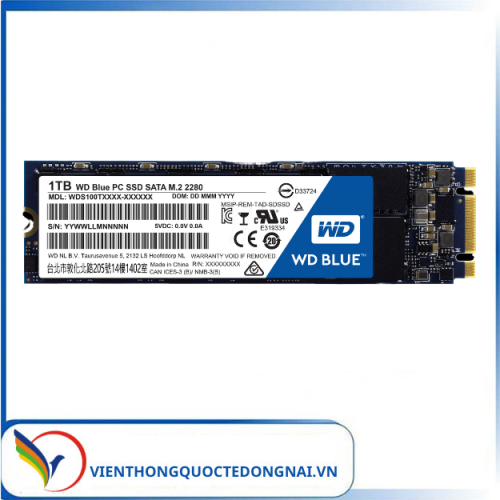 SSD Western Digital Blue SN550 PCIe Gen3 x4 NVMe M.2 1TB WDS100T2B0C