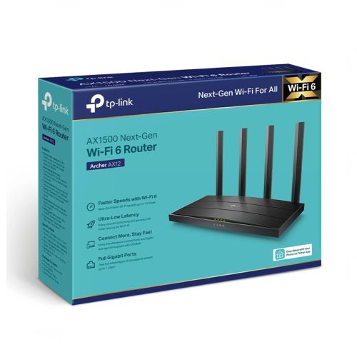 Thiết bị thu phát vô tuyến băng tần 2,4/5 GHz, hiệu TP- LINK, Archer AX12